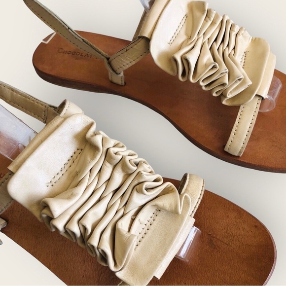 Chocolat Blu Ruched Sandals - Picture 4 of 11